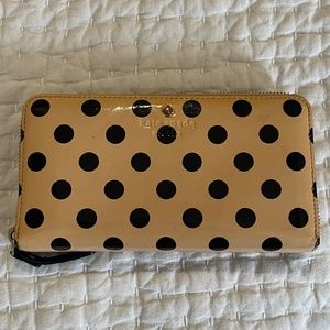 Large Kate Spade Polka Dot Wallet